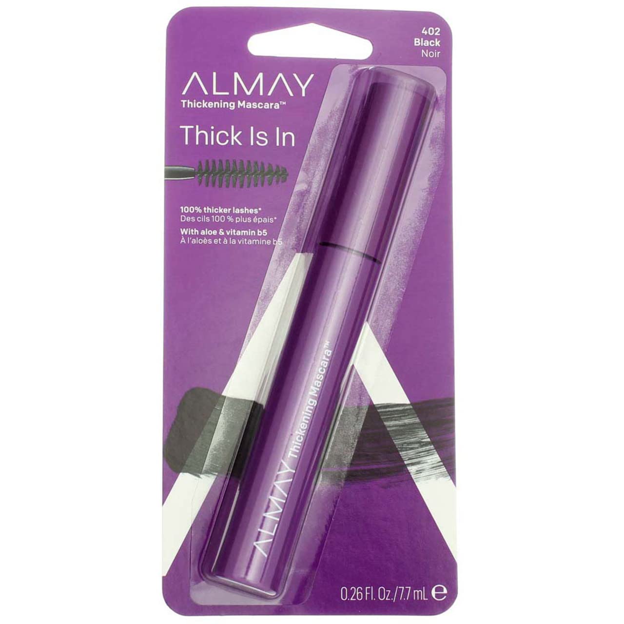 Almay One Coat Nourishing Mascara – Verdickende Wimperntusche, Schwarz, Mit Aloe & Vitamin B5